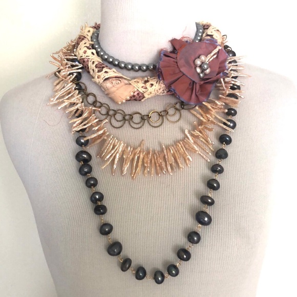 BEAUTIFUL BOHEMIAN STYLE NECKLACE. - Picture 7 of 7